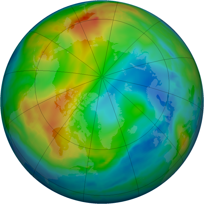 Arctic ozone map for 17 December 2008
